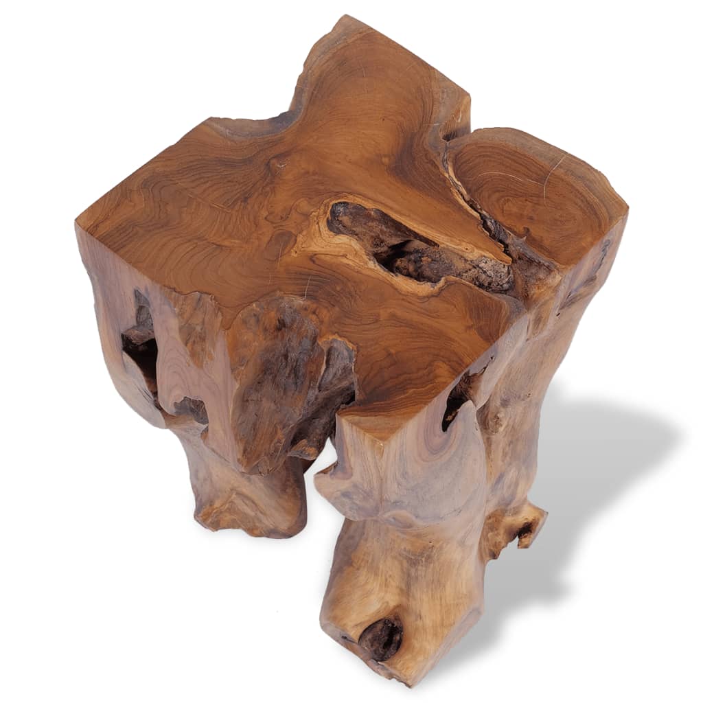 vidaXL Stool Solid Teak Wood-10