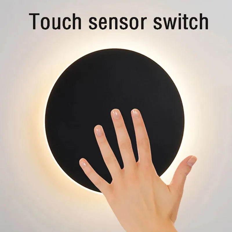 Modern minimalist touch sensing wall lamp