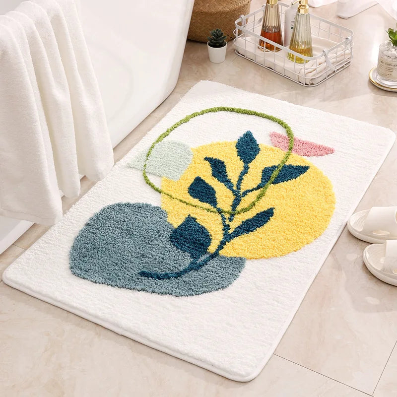 Leaves Bathroom Rug