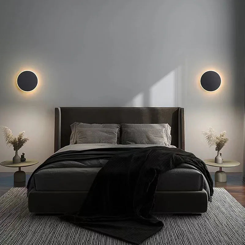 Modern minimalist touch sensing wall lamp